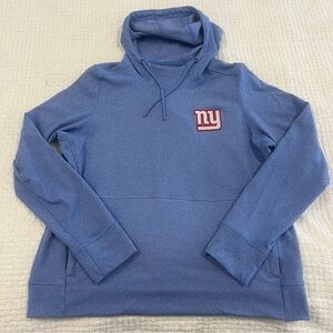 Antigua Women’s NY Giants Justice Pullover Hoodie Heather Royal Blue XL NWOT